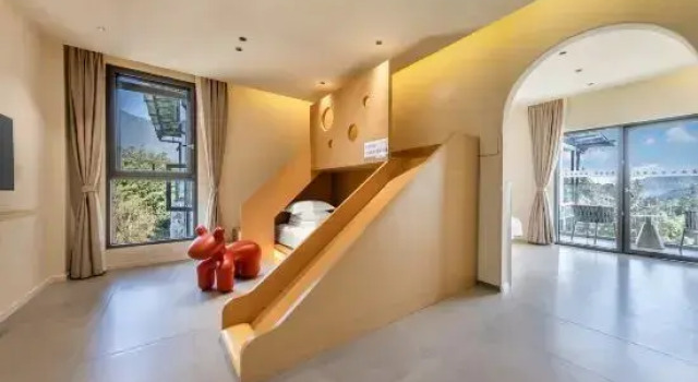 Семейный люкс с балконом Yufu Mountain Villa