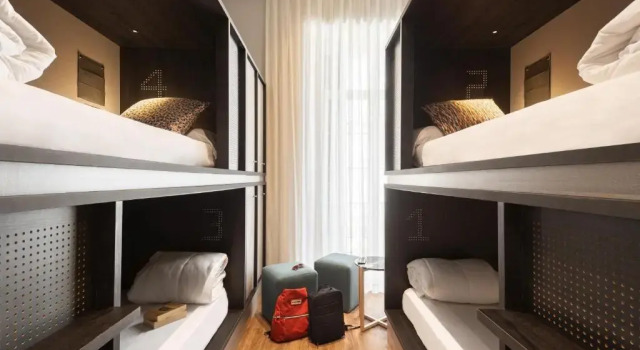 Кровать в общем номере TOC Hostel Malaga