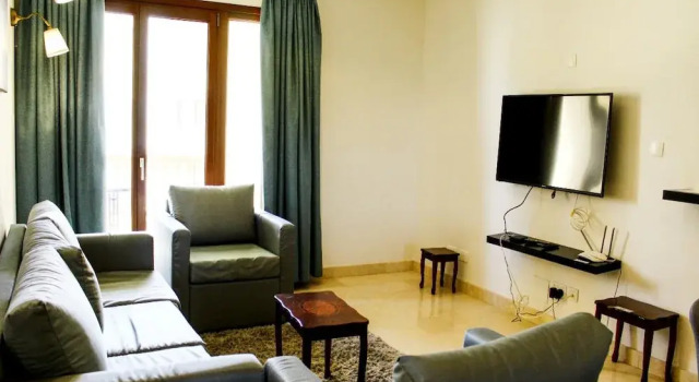 Coastal 2-bedroom Getaway, Prenota Appartamento Hotel a Dhofar con parcheggio, Parcheggio