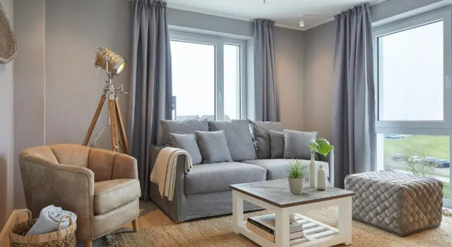 Студия с видом на море Beach Apartments Büsum
