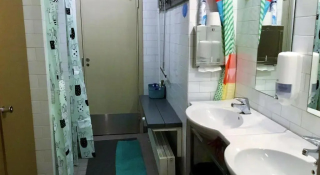 Кровать в общем номере Hostel Suomenlinna