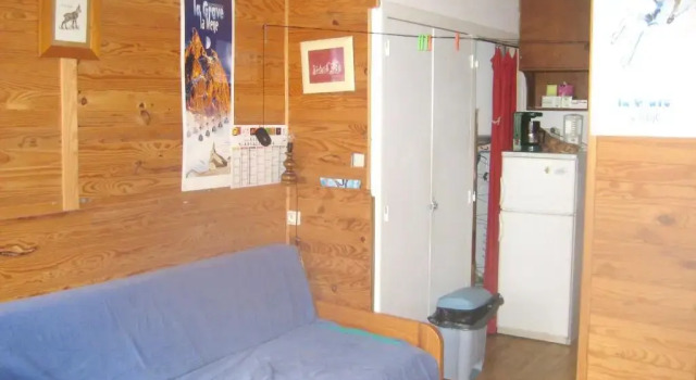 Studio avec terrasse amenagee et wifi a La Grave a 3 km des pistes, Забронировать Апартаменты/квартира Апартаменты Ла-Грав, рядом с Гондольный подъемник Гласье де ла Мейж 1, Апартаменты/квартира
