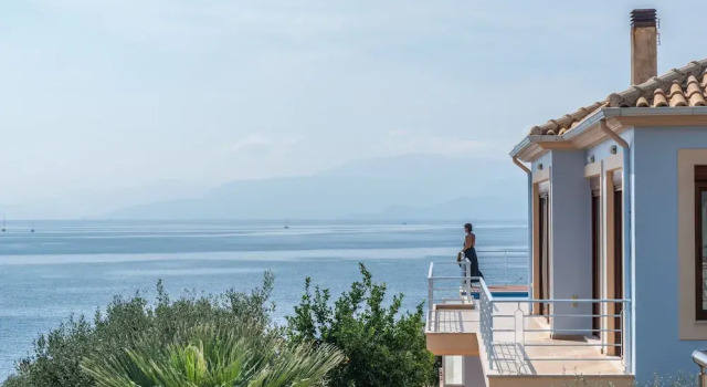Вилла Seafront Karavi Villa with private sea access - Iris Villas Lefkada
