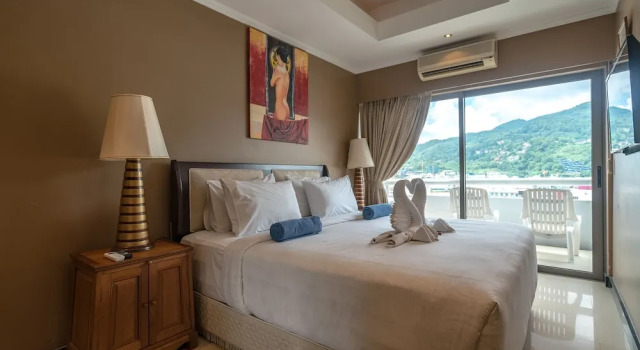 Семейные апартаменты c 1 комнатой с видом на горы Patong Tower Apartments By PM