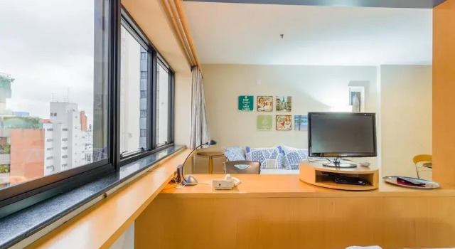 Апартаменты Ce1407 Flat Para até 4, Andar Alto no Jardins!