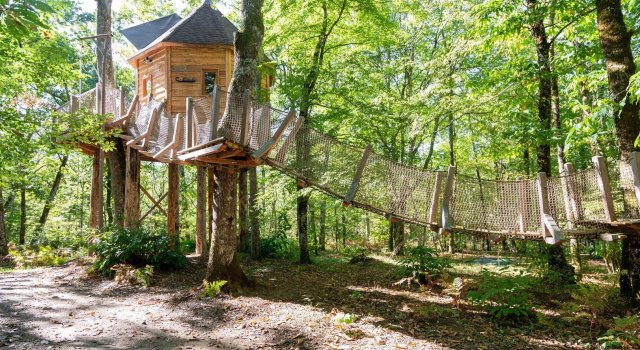 Les Cabanes Perchées du Mas del Bosc, Reservar Hotel Lamothe-Fenelon Languedoque-Rossilhão