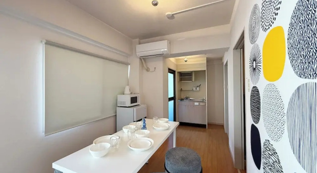 Appartamento Residence Yu - Relaxing 2BR Near City Center Dining & Kitchen