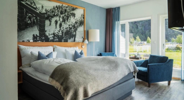 Номер Standard с красивым видом из окна Valldal Fjordhotell - by Classic Norway Hotels