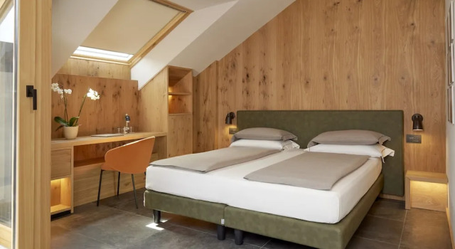 Superior- dobbelt værelse med altan Rezia Hotel Bormio
