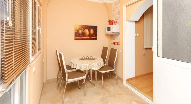 Семейная студия с балконом и с видом на море Apartments Villa Lastva