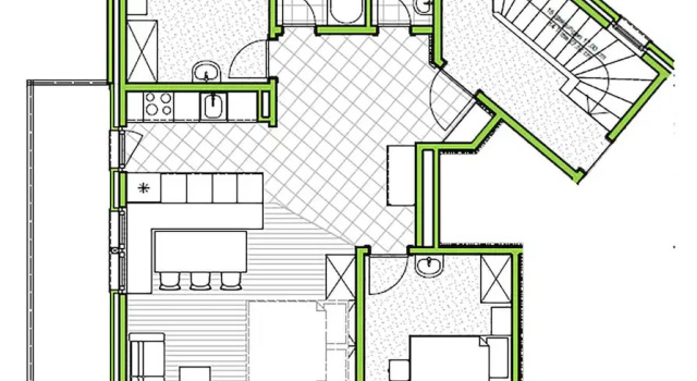 Апартаменты Standard с 2 комнатами с балконом Apartments Zermatt Paradies