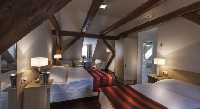 Трёхместный номер Deluxe Little King Hotel U Malvaze