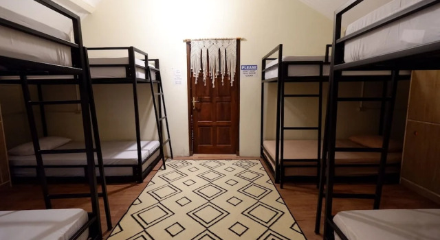 Bett im Wohnheim 2 Schlafzimmer Oke Baik Hostel