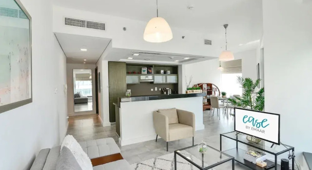 Oceanic Ease By Emaar Two Bedroom Apartment, Забронировать Апартаменты/квартира Дубай Эмират Дубай, рядом с Дубайский аквариум