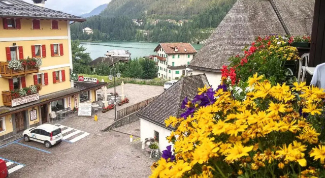 Четырёхместный номер Standard с балконом Hotel Alle Alpi