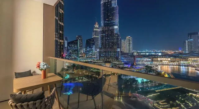 The View of a Lifetime - Luxury Living with Full Burj Khalifa & Fountain Show, Забронировать Отель Дубай Эмират Дубай, рядом с Дубайский аквариум