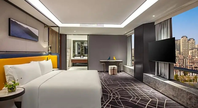 Двухместный люкс c 1 комнатой с видом на город voco Hefei Binhu by IHG