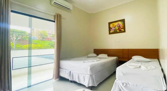 Трёхместный номер Standard с красивым видом из окна Hotel Estação de Minas