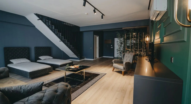 Rodzinny suite 2 sypialnie z widokiem na miasto Enna Suit Hotel