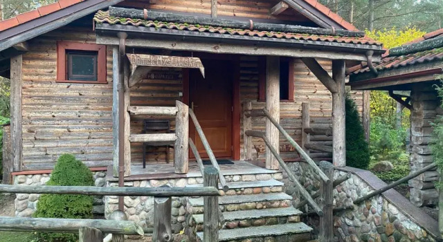 Шале Leśny Zakątek balia kąpielowa ognisko sauna basen rowery w cenie pobytu Realizujemy Podlaski bon turystyczny