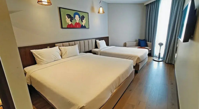 Трёхместный номер Deluxe с видом на озеро Sunrise Oceanfront Mui Ne - V Ruby