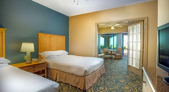 Четырёхместный люкс c 1 спальней oceanfront Hilton Daytona Beach Resort