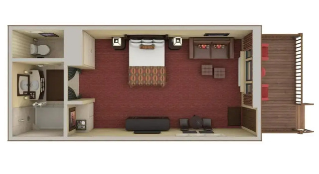 Номер Standard Rustic Inn Creekside