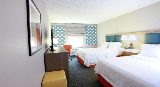 Четырёхместный номер Standard Hampton Inn & Suites Tampa-Wesley Chapel