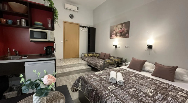 Номер Standard с красивым видом из окна Гостевой дом Boho Life Nevsky
