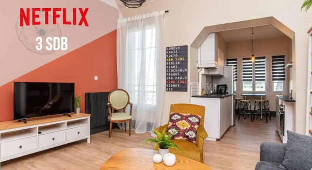 Апартаменты с 3 комнатами Appartements Scaliger Wifi Proche Gare