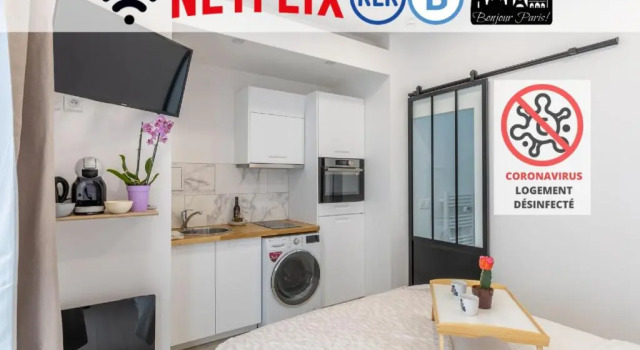 Апартаменты Tulipe : Studio proche RER B Cachan