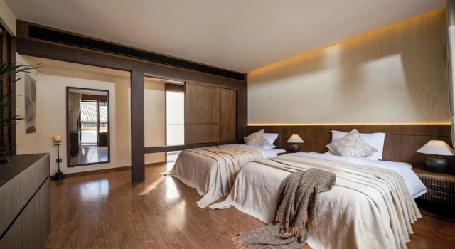 Шестиместный номер Luxury с видом на горы Qingshanyue Panorama Design Resort