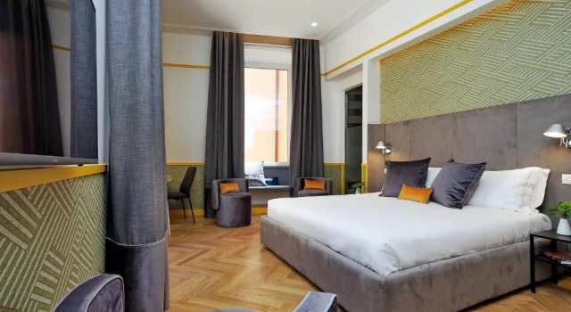 Deluxe dobbelt værelse med udsigt Roma Five Suites