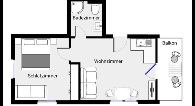 Апартаменты c 1 комнатой Landhaus Sonneck