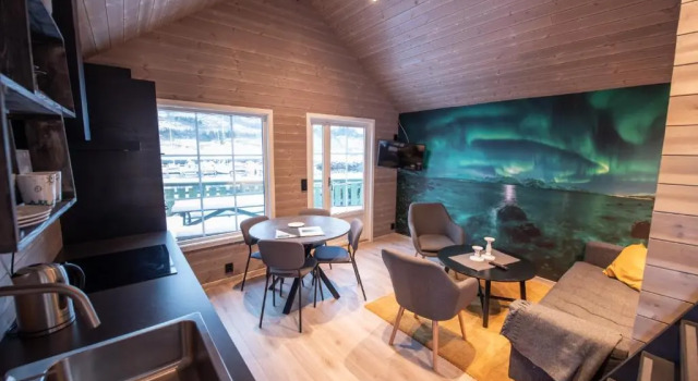 Manndalen Sjøbuer, Rezerwuj Hotel Hotele w Troms og Finnmark z parkingiem, Parking