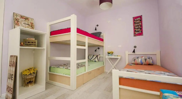 Bett im Wohnheim Hostel Bongo