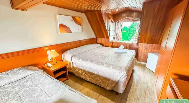 Семейный номер Standard с балконом Hotel Nacional Inn Campos do Jordão