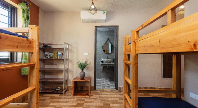 Кровать в общем номере Mega View Homestay