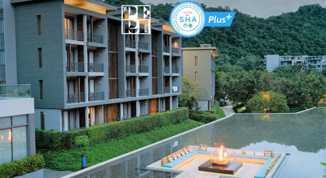 Кровать в общем номере The Peri Hotel Khao Yai