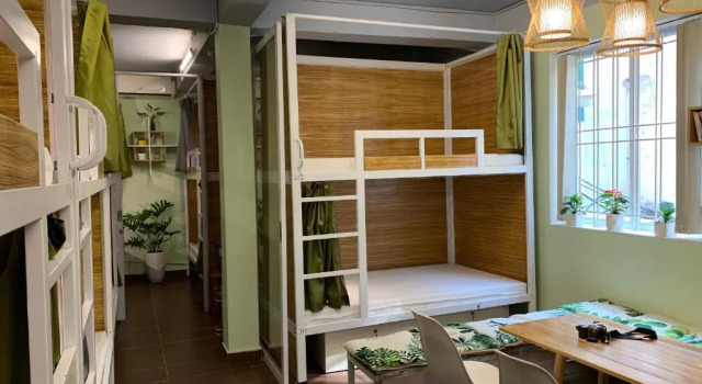 Кровать в общем номере Hanoi EcoStay 1 hostel