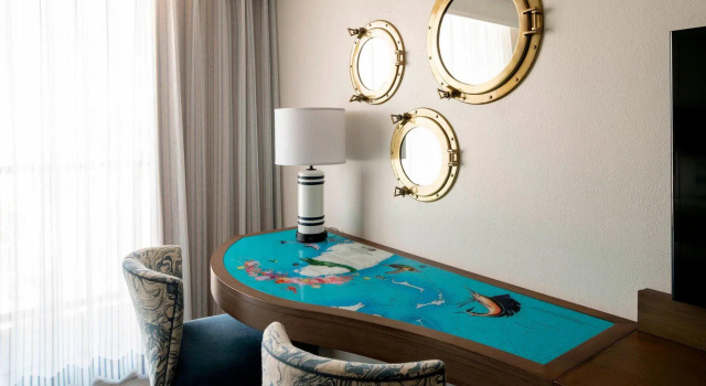 Двухместный номер Standard с балконом и с частичным видом на океан Hollywood Beach Marriott