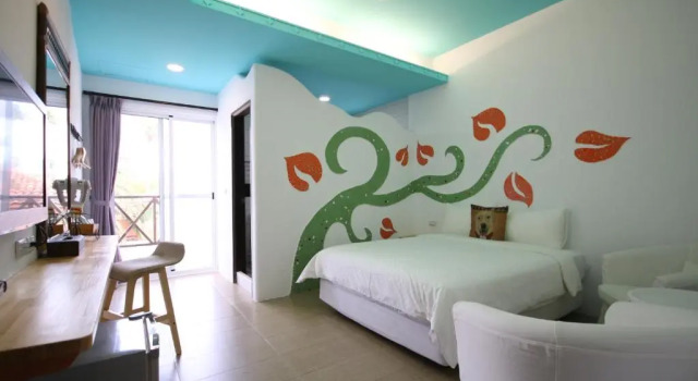 Двухместный номер Standard с балконом Kenting Hostel