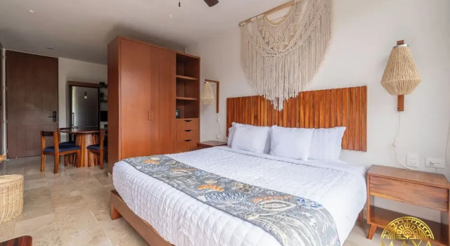NHOA 205B 1BR Condo Pool View Aldea Zama, Rezervasyon Daire Tulum havuzlu oteller, Yüzme Havuzu