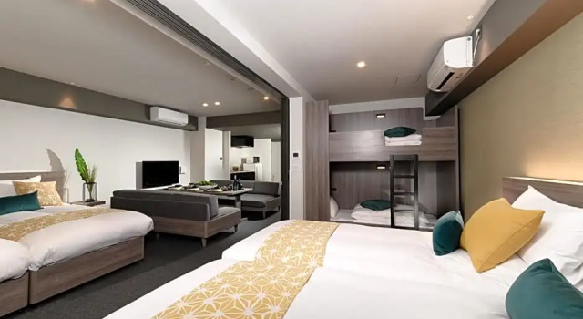 Семейные апартаменты Deluxe c 1 комнатой MIMARU Kyoto Shinmachi Sanjo