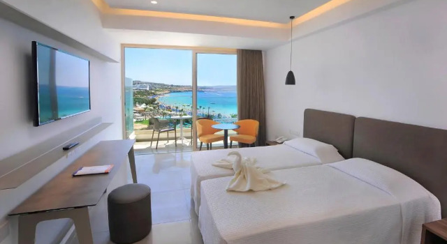 Двухместный номер Роскошный с видом на море Отель Nelia Beach