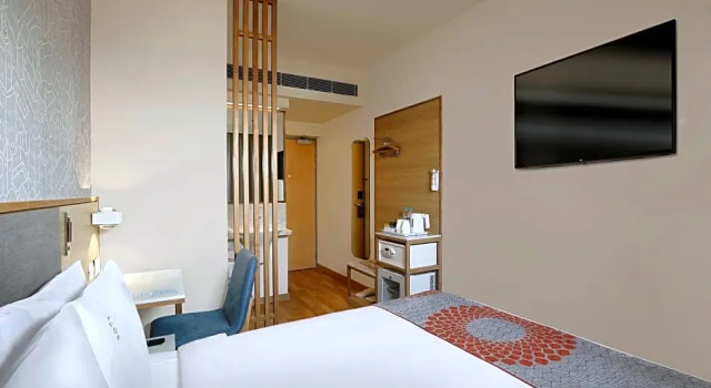 Кровать в общем номере Holiday Inn Express Pune Hinjewadi by IHG