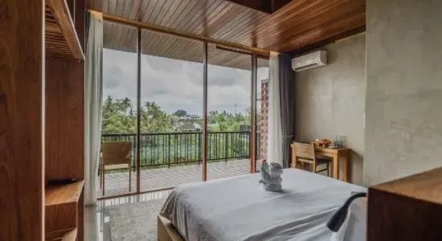 Номер Deluxe с красивым видом из окна Lawangkala Resort Ubud
