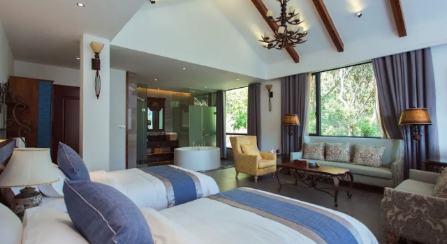 Семейный номер Standard c 1 комнатой с видом на реку Li River Resort