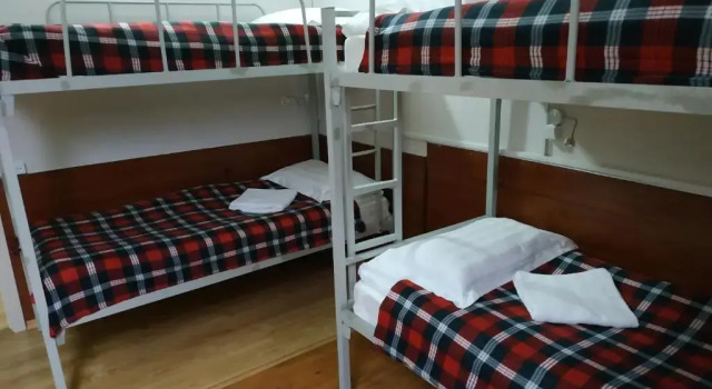 Кровать в общем номере Hostel Portal