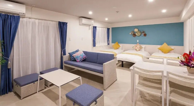 Номер Deluxe Kariyushi Condominium Resort Miyakojima Fukugi Stays